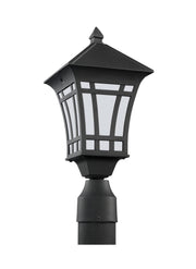 Generation Lighting 89231EN3-12 Herrington One Light Outdoor Post Lantern, Black Main Image.jpg