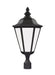 Generation Lighting 89025-12 Brentwood One Light Outdoor Post Lantern, Black Main Image.jpg