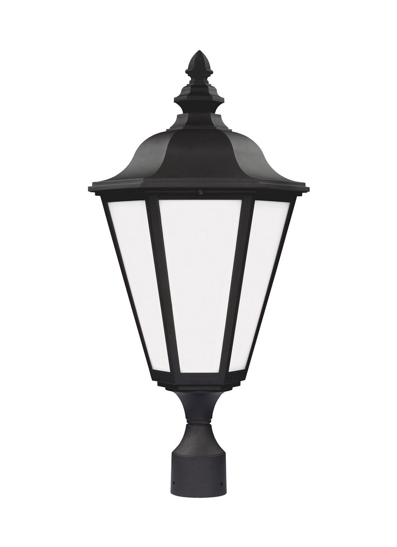 Generation Lighting 89025EN3-12 Brentwood One Light Outdoor Post Lantern, Black Main Image.jpg
