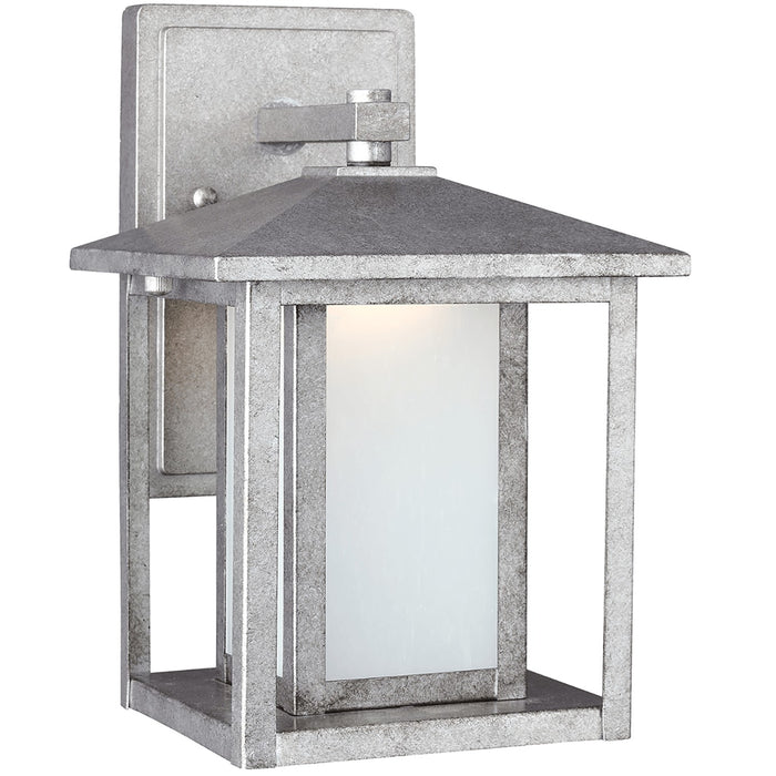 Generation Lighting 89029-57 Hunnington One Light Outdoor Wall Lantern, Weathered Pewter Main Image.jpg