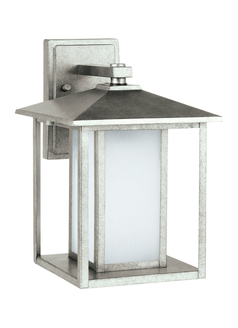 Generation Lighting 89031-57 Hunnington One Light Outdoor Wall Lantern, Weathered Pewter Main Image.jpg