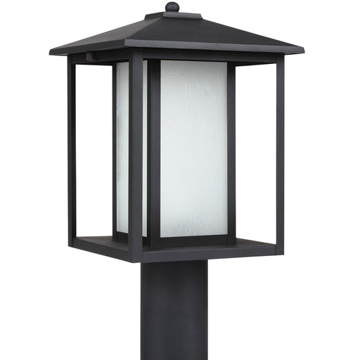 Generation Lighting 89129-12 Hunnington One Light Outdoor Post Lantern, Black Main Image.jpg