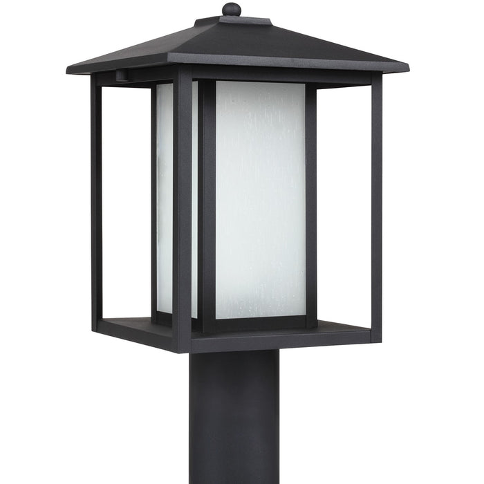 Generation Lighting 89129-12 Hunnington One Light Outdoor Post Lantern, Black Main Image.jpg