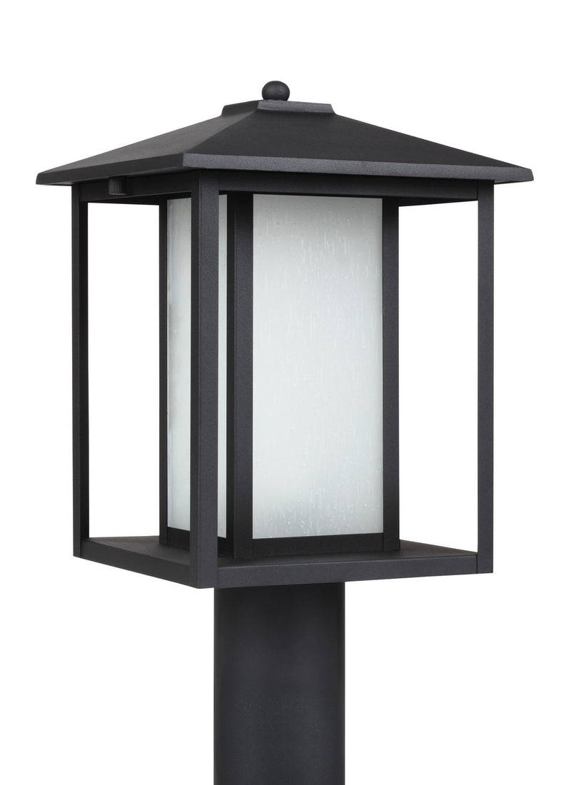 Generation Lighting 89129EN3-12 Hunnington One Light Outdoor Post Lantern, Black Main Image.jpg