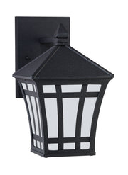 Generation Lighting 89131EN3-12 Herrington One Light Outdoor Wall Lantern, Black Main Image.jpg
