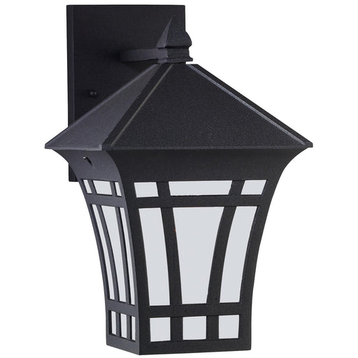 Generation Lighting 89132-12 Herrington One Light Outdoor Wall Lantern, Black Main Image.jpg