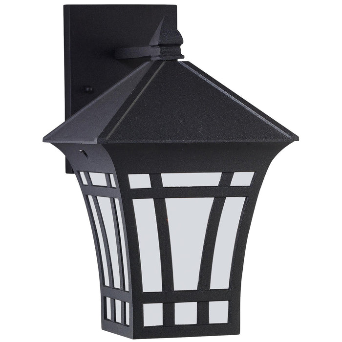 Generation Lighting 89132EN3-12 Herrington One Light Outdoor Wall Lantern, Black Main Image.jpg