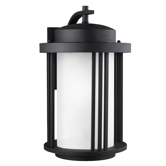 Generation Lighting 8847901EN3-12 Crowell One Light Outdoor Wall Lantern, Black Main Image.jpg