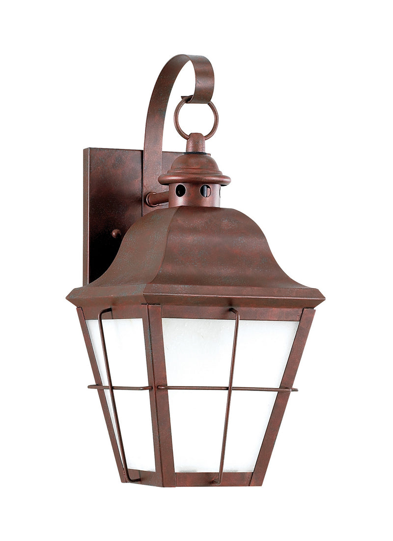 Generation Lighting 8462DEN3-44 Chatham One Light Outdoor Wall Lantern, Weathered Copper Main Image.jpg