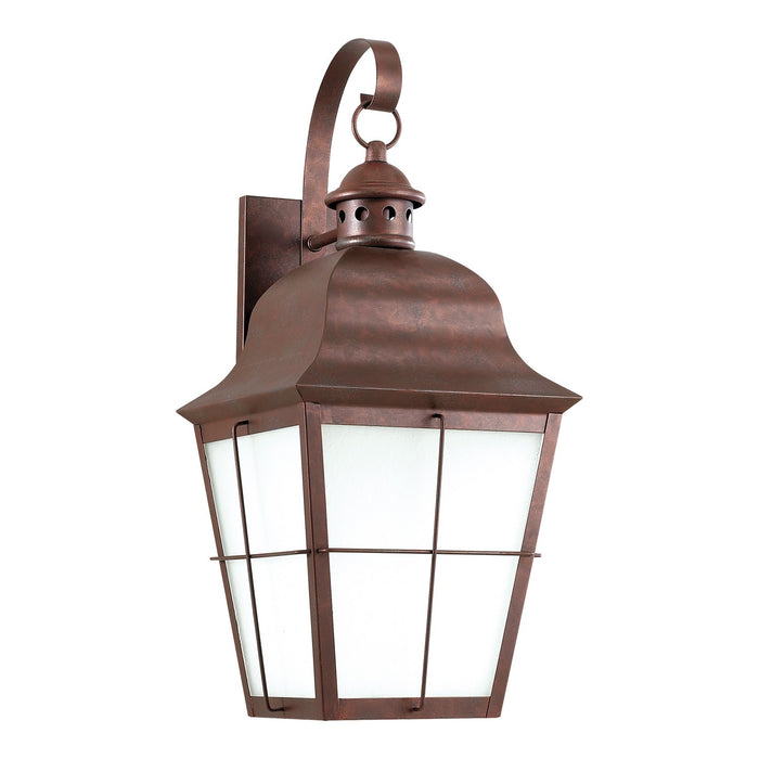 Generation Lighting 8463DEN3-44 Chatham One Light Outdoor Wall Lantern, Weathered Copper Main Image.jpg