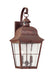 Generation Lighting 8463EN-44 Chatham Two Light Outdoor Wall Lantern, Weathered Copper Main Image.jpg