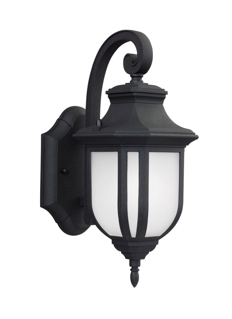 Generation Lighting 8536301EN3-12 Childress One Light Outdoor Wall Lantern, Black Main Image.jpg