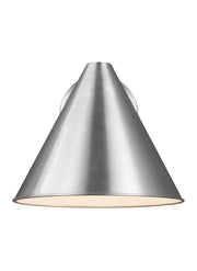 Generation Lighting 8538501-04 Crittenden One Light Outdoor Wall Lantern, Satin Aluminum Alternate Image.jpg