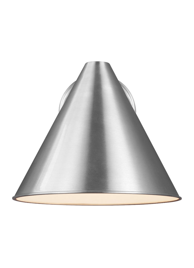 Generation Lighting 8538501EN3-04 Crittenden One Light Outdoor Wall Lantern, Satin Aluminum Alternate Image.jpg