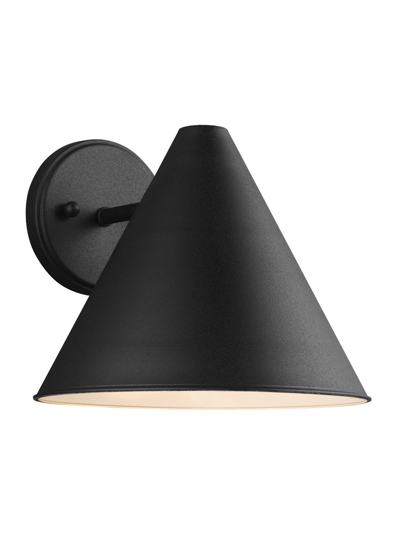 Generation Lighting 8538501EN3-12 Crittenden One Light Outdoor Wall Lantern, Black Main Image.jpg
