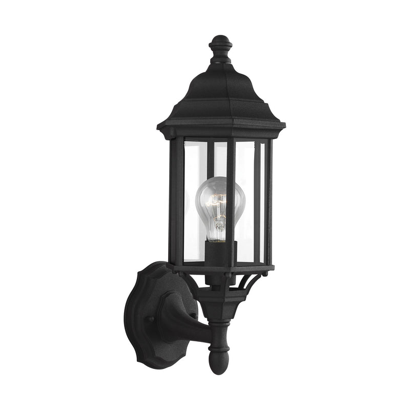 Generation Lighting 8538701-12 Sevier One Light Outdoor Wall Lantern, Black Main Image.jpg