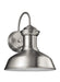 Generation Lighting 8547701EN3-04 Fredricksburg One Light Outdoor Wall Lantern, Satin Aluminum Main Image.jpg