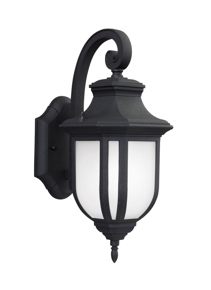 Generation Lighting 8636301EN3-12 Childress One Light Outdoor Wall Lantern, Black Main Image.jpg