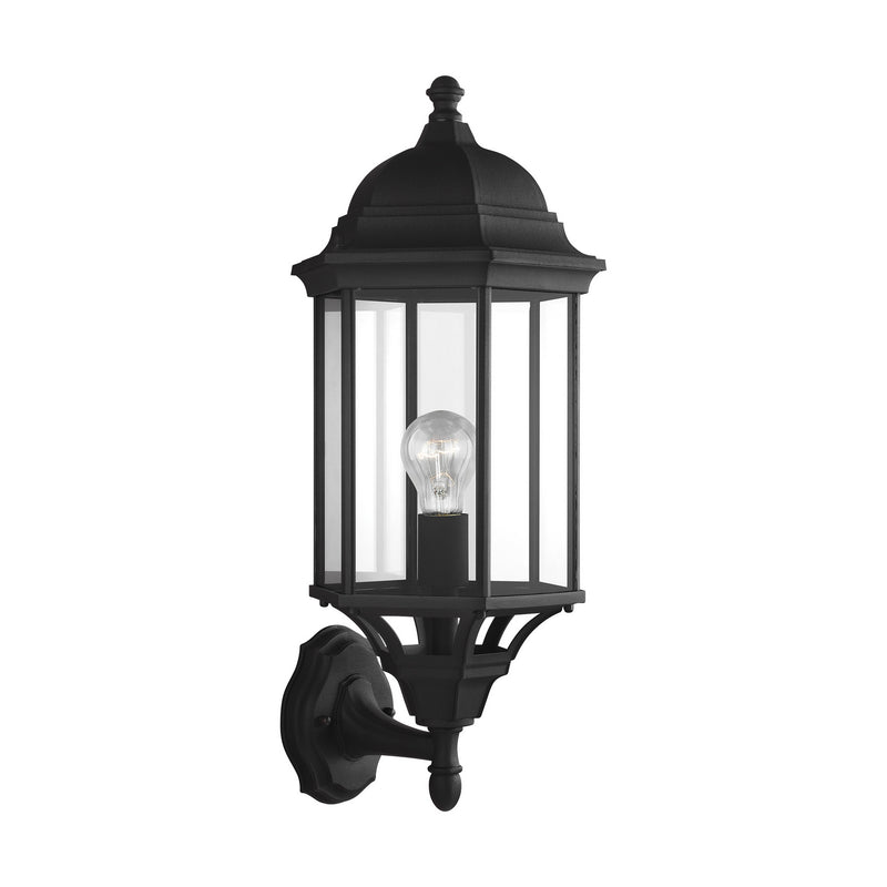 Generation Lighting 8638701-12 Sevier One Light Outdoor Wall Lantern, Black Main Image.jpg