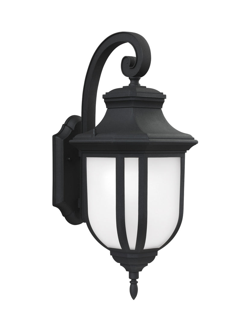 Generation Lighting 8736301EN3-12 Childress One Light Outdoor Wall Lantern, Black Main Image.jpg