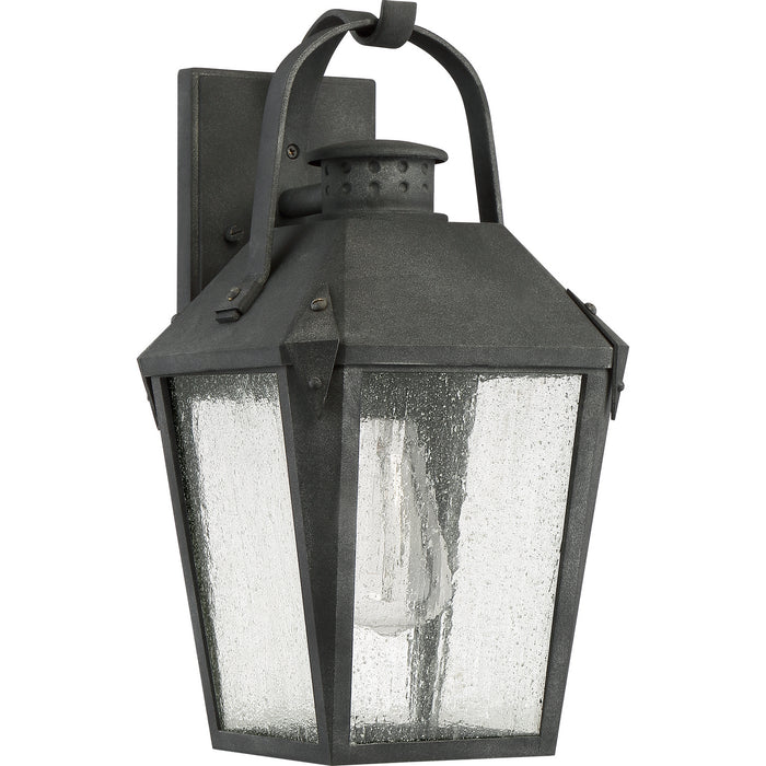 Quoizel CRG8408MB Carriage One Light Outdoor Wall Lantern, Mottled Black Alternate Image.jpg