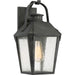 Quoizel CRG8408MB Carriage One Light Outdoor Wall Lantern, Mottled Black Main Image.jpg