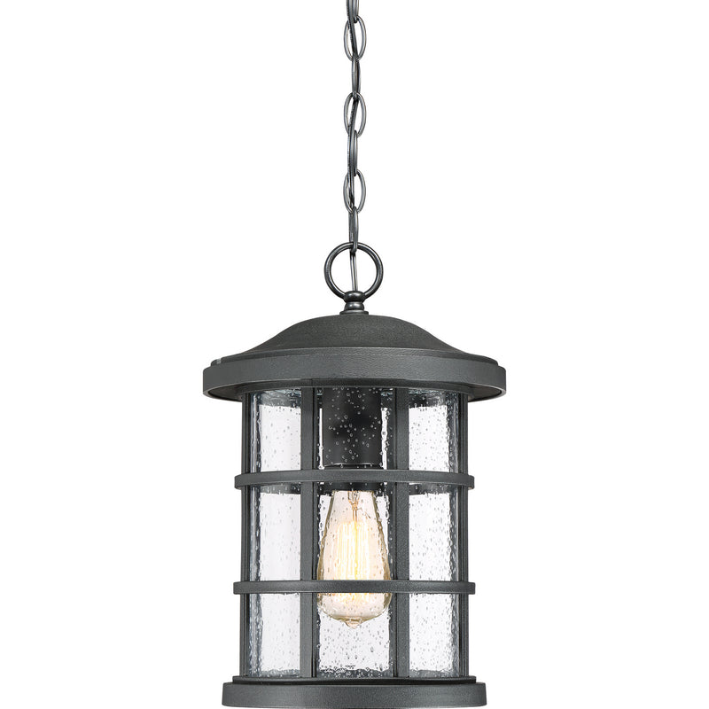 Quoizel CSE1910EK Crusade One Light Outdoor Hanging Lantern, Earth Black Main Image.jpg