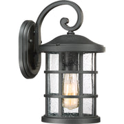 Quoizel CSE8408EK Crusade One Light Outdoor Wall Lantern, Earth Black Main Image.jpg