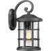 Quoizel CSE8410EK Crusade One Light Outdoor Wall Lantern, Earth Black Main Image.jpg