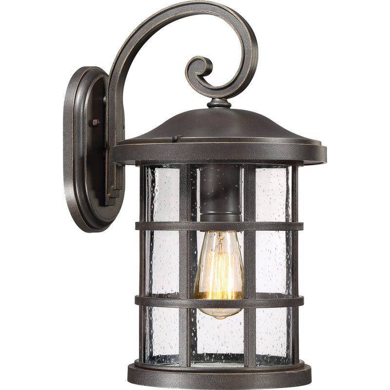 Quoizel CSE8410PN Crusade One Light Outdoor Wall Lantern, Palladian Bronze Main Image.jpg