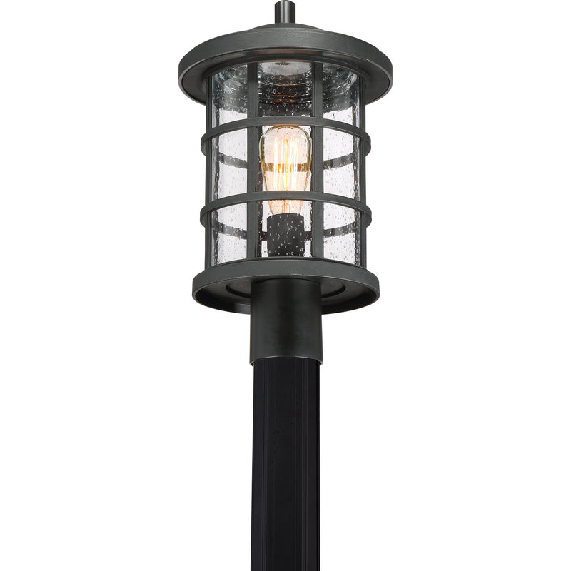 Quoizel CSE9010EK Crusade One Light Outdoor Post Mount, Earth Black Alternate Image 2.jpg