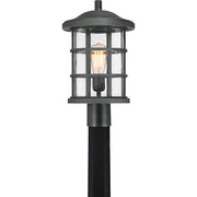 Quoizel CSE9010EK Crusade One Light Outdoor Post Mount, Earth Black Main Image.jpg