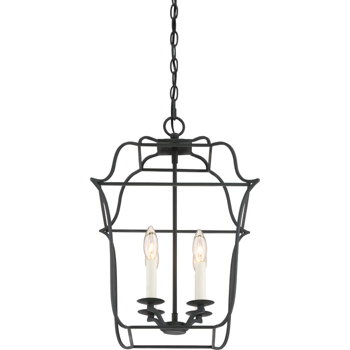 Quoizel GLY5204BA Gallery Four Light Foyer Pendant, Royal Ebony Alternate Image 3.jpg