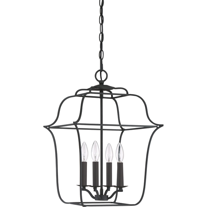 Quoizel GLY5204BA Gallery Four Light Foyer Pendant, Royal Ebony Alternate Image.jpg