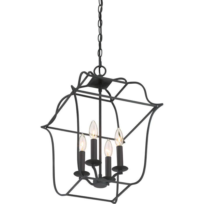 Quoizel GLY5204BA Gallery Four Light Foyer Pendant, Royal Ebony Alternate Image 6.jpg