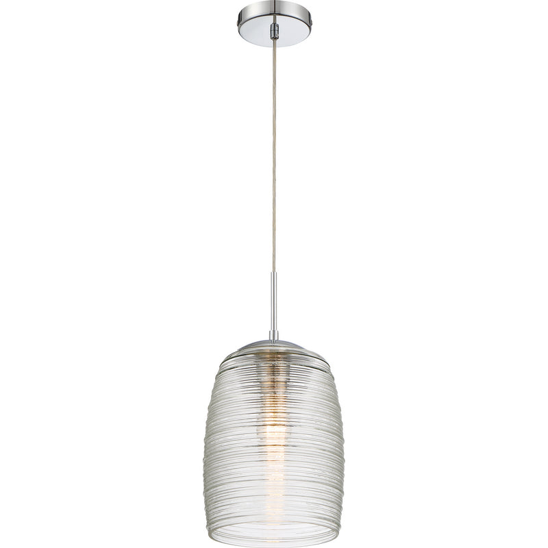 Quoizel QPP2784C Rebound One Light Mini Pendant, Polished Chrome Main Image.jpg