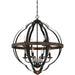Quoizel SRN5208MK Siren Eight Light Foyer Pendant, Marcado Black Main Image.jpg
