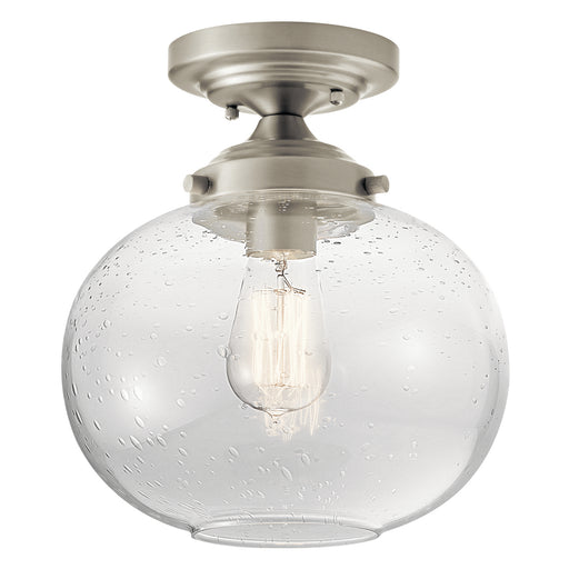 Kichler 42296NI Avery One Light Semi Flush Mount, Brushed Nickel Main Image.jpg