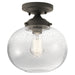 Kichler 42296OZ Avery One Light Semi Flush Mount, Olde Bronze Main Image.jpg