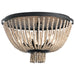 Kichler 43893DBK Brisbane Five Light Flush Mount, Distressed Black Main Image.jpg