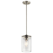 Kichler 43996NI One Light Mini Pendant, Brushed Nickel