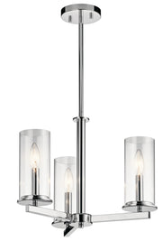 Kichler 43997CH Three Light Chandelier/Semi Flush, Chrome