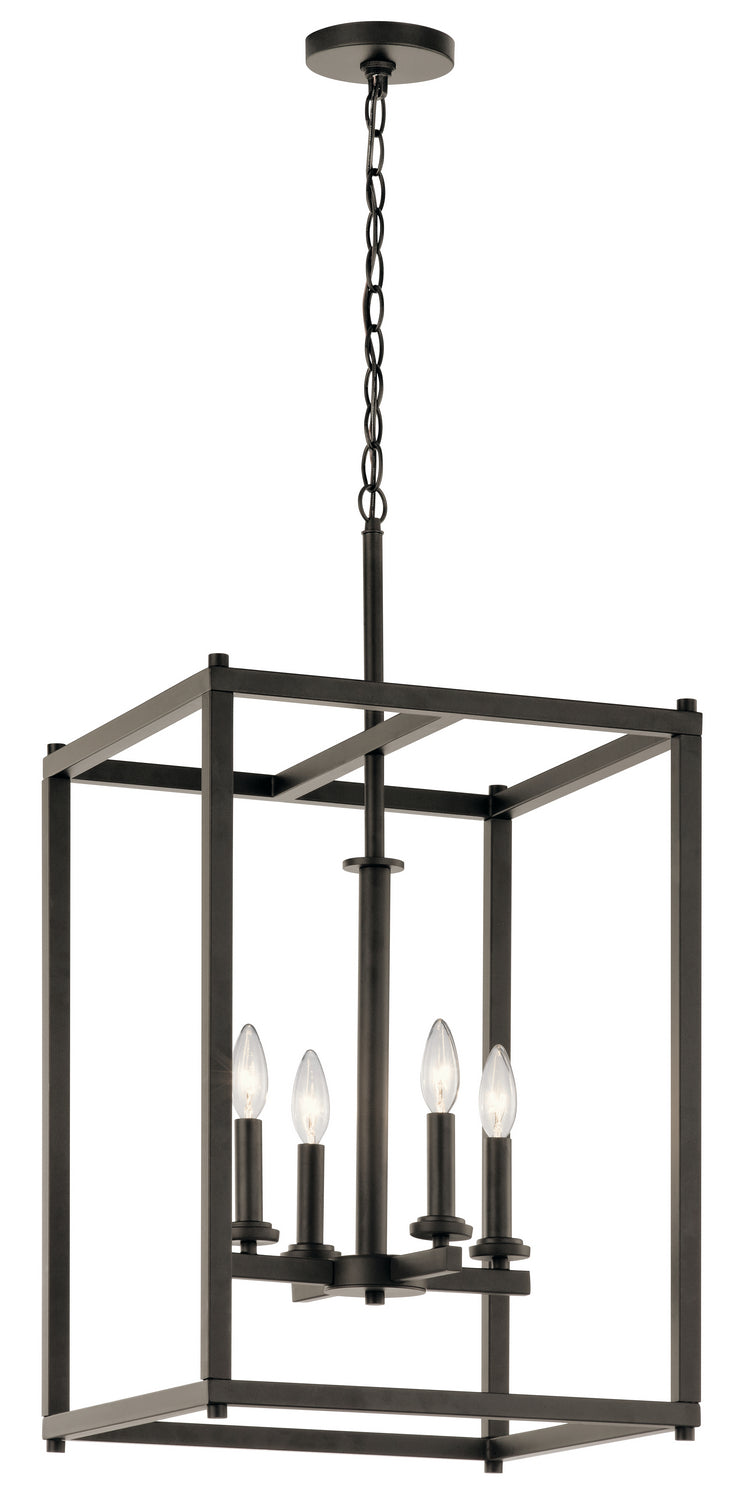 Kichler 43998OZ Four Light Foyer Pendant, Olde Bronze