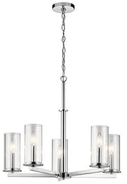 Kichler 43999CH Five Light Chandelier, Chrome