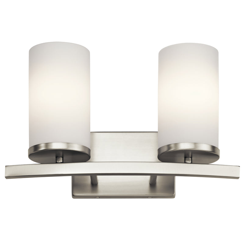 Kichler 45496NI Two Light Bath, Brushed Nickel