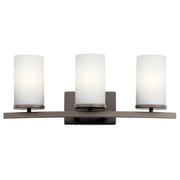 Kichler 45497OZ Three Light Bath, Olde Bronze