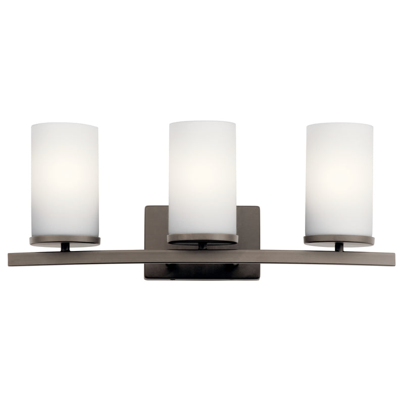 Kichler 45497OZ Three Light Bath, Olde Bronze