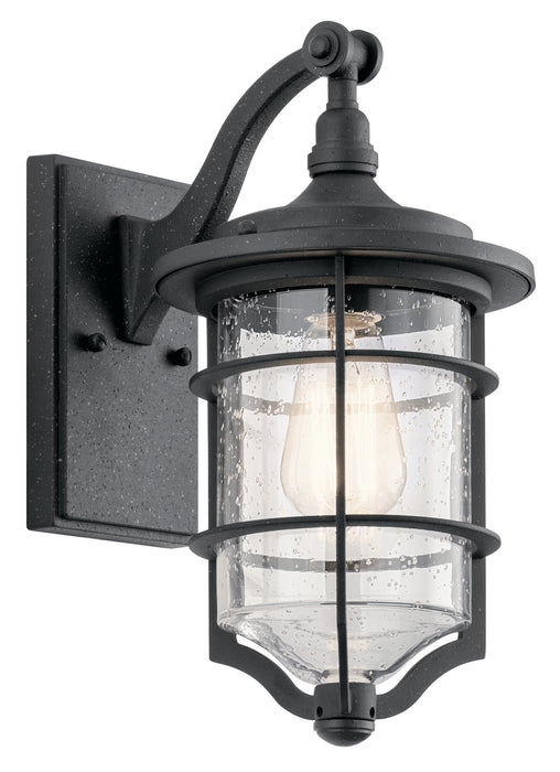 Kichler 49126DBK Royal Marine One Light Outdoor Wall Mount, Distressed Black Main Image.jpg