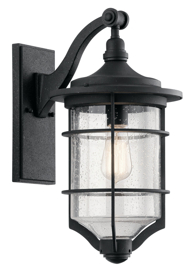 Kichler 49127DBK One Light Outdoor Wall Mount, Distressed Black