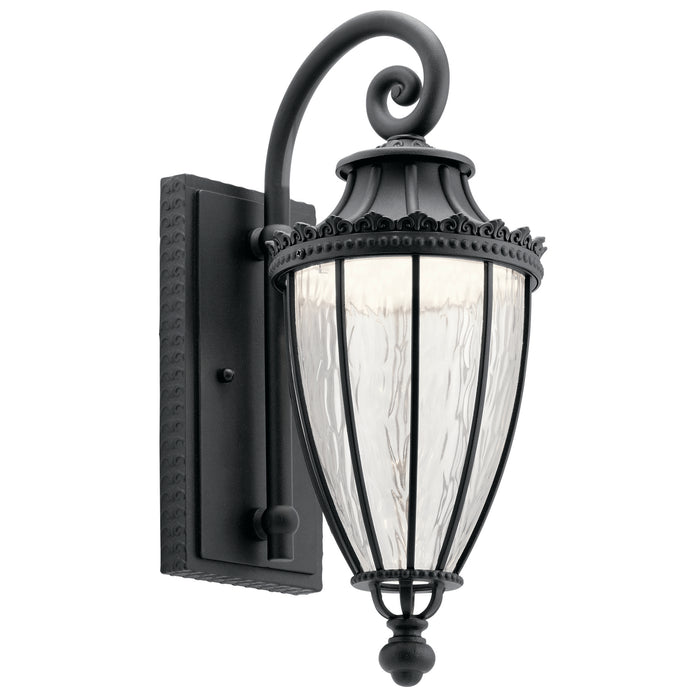 Kichler 49751BKTLED Wakefield LED Outdoor Wall Mount, Textured Black Main Image.jpg